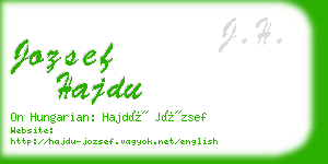 jozsef hajdu business card
